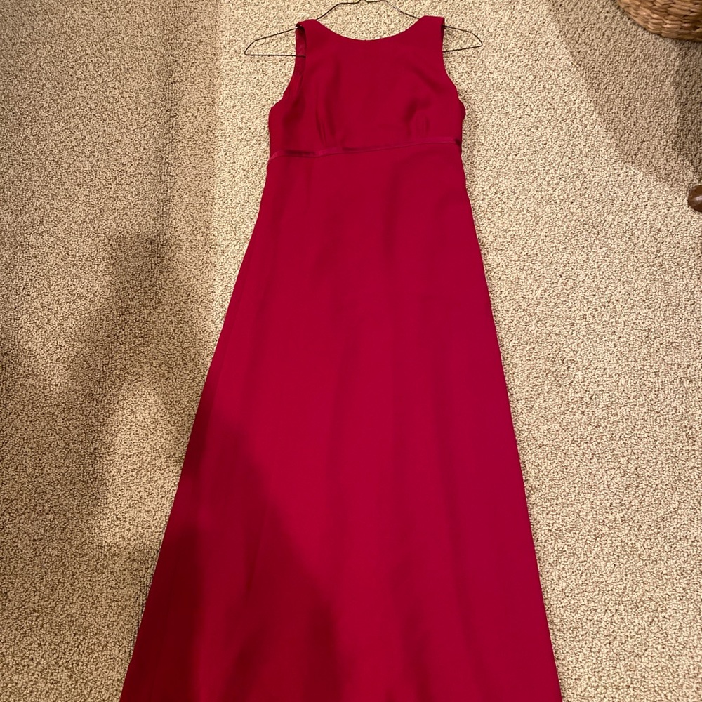 Nicole Miller floor length red dress